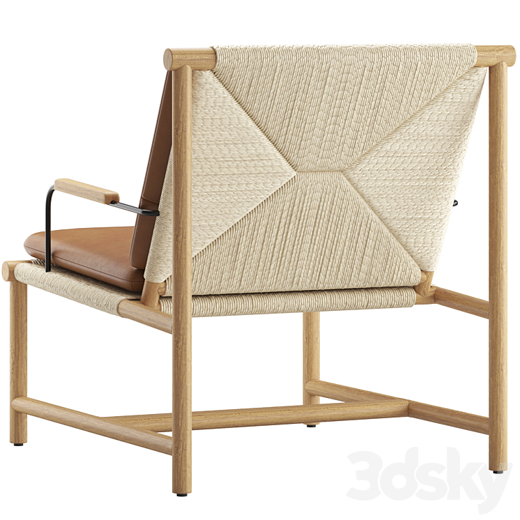 CB2 Anacapa Lounge Chair 3DS Max Model - thumbnail 2