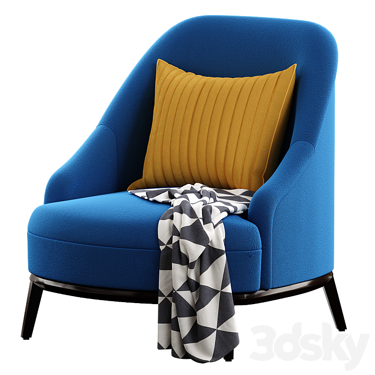 Celedonio Armchair 3DS Max Model - thumbnail 1