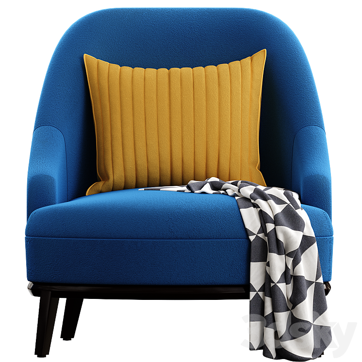 Celedonio Armchair 3DS Max Model - thumbnail 2