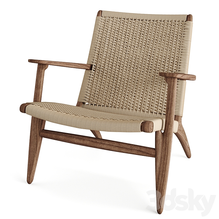 CH25 lounge chair Carl hansen 3DS Max - thumbnail 1