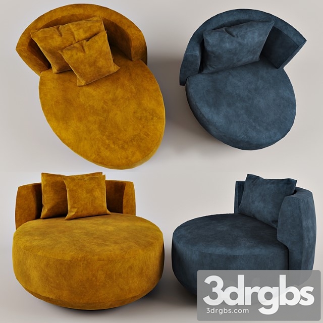 Chair audrey poltrona 3dsmax Download - thumbnail 1