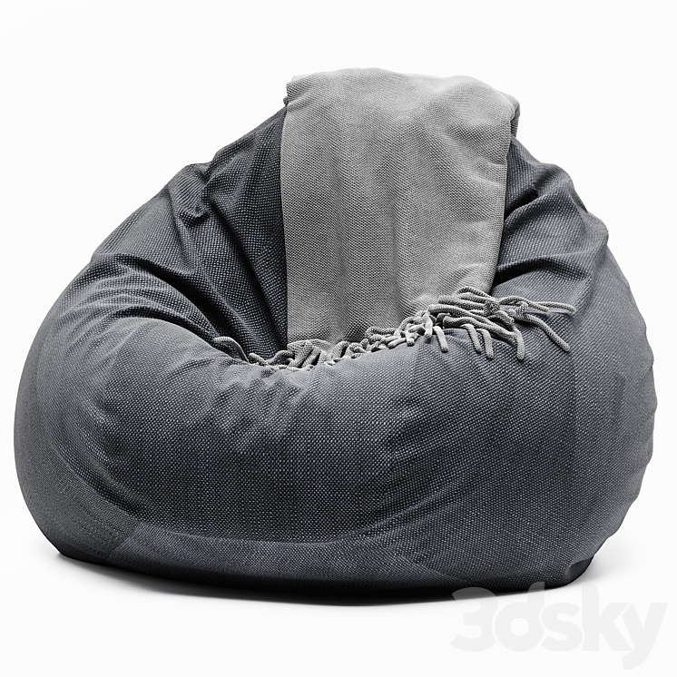 chair bag 5 3DS Max Model - thumbnail 2