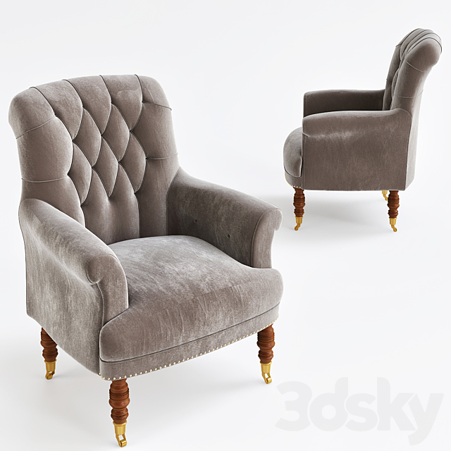 Chair Barrington Eichholtz 3DSMax File - thumbnail 1