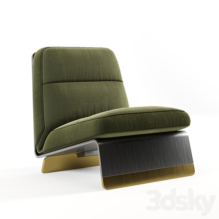 Chair baxter greta 3DS Max - thumbnail 1