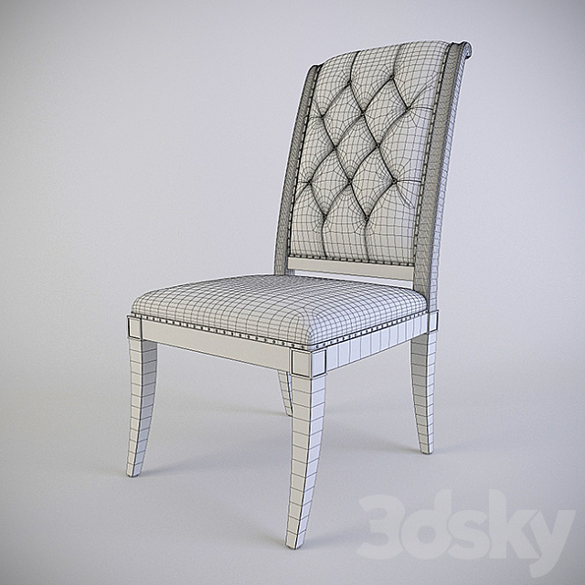 Chair Bernhardt Marquesa Side Chair (359-541) 3DS Max Model - thumbnail 3