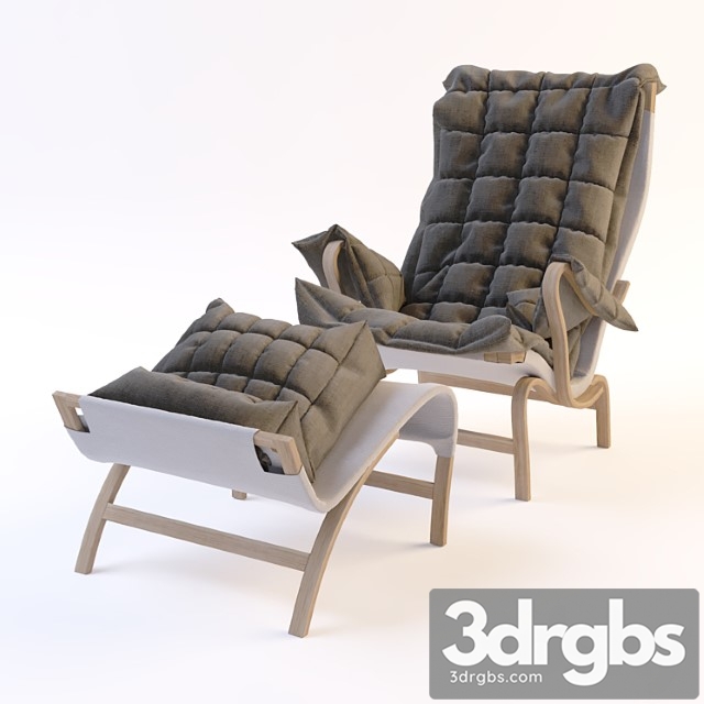 Chair bruno mathsson pernilla dux 3dsmax Download - thumbnail 1