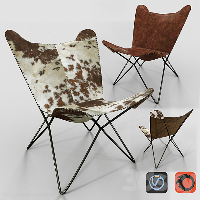 chair butterfly chair butterfly 3ds Max - thumbnail 1