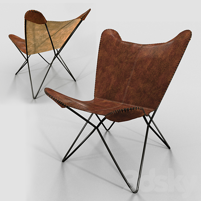 chair butterfly chair butterfly 3ds Max - thumbnail 2