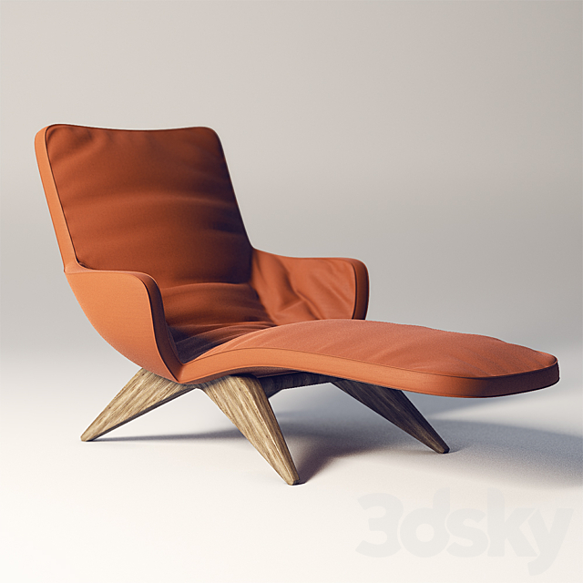 Chair by Vladimir Kagan 3DSMax File - thumbnail 1