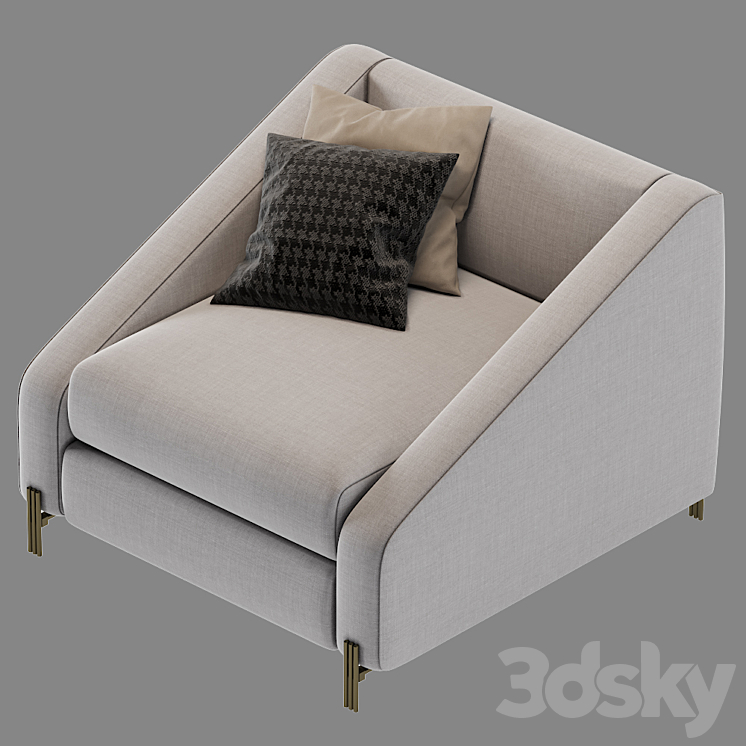 CHAIR CANDICE eichholtz 3DS Max - thumbnail 2