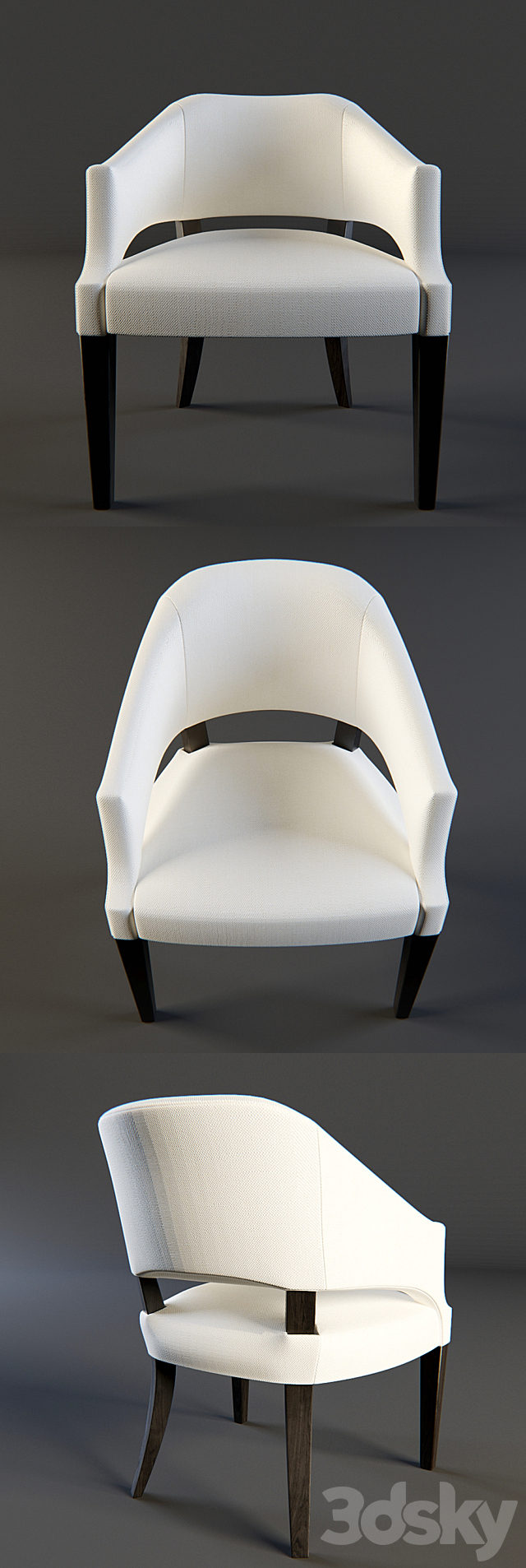 Chair CASTLETON Ensemble London by Collection Pierre Classic ecvoc 2 3DSMax File - thumbnail 2