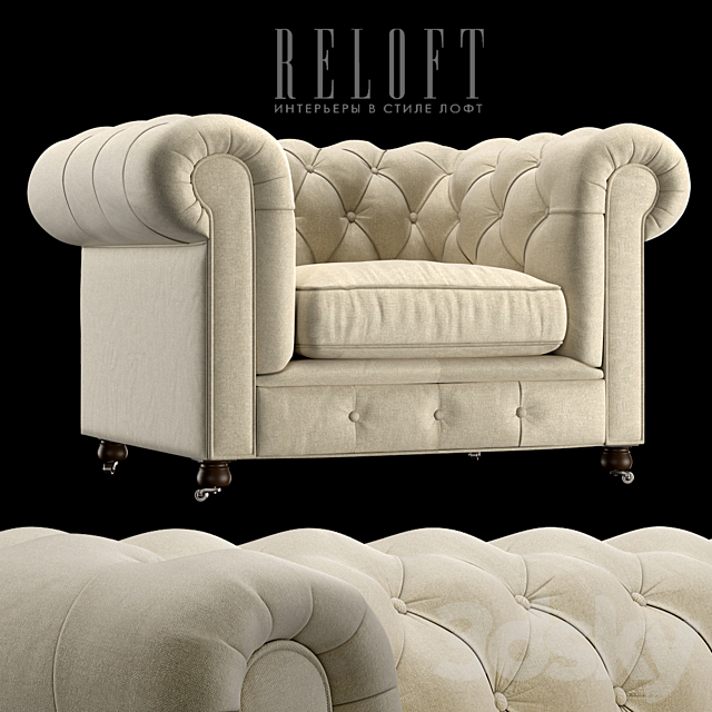 Chair Chesterfield 56870202_BLSA 3ds Max - thumbnail 1