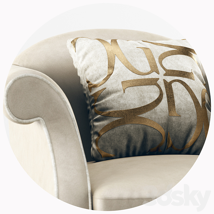 Chair Christopher Guy Cezanne 3DS Max Model - thumbnail 2