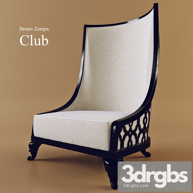 Chair Club 1 3dsmax Download - thumbnail 1