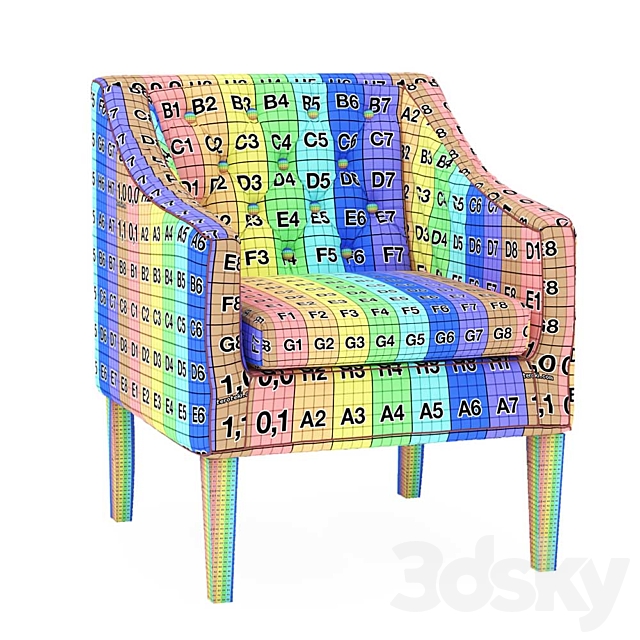 Chair collection 05 3DSMax File - thumbnail 3