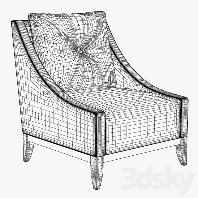 Chair Dorotea by Seven Sedie 3DSMax File - thumbnail 3