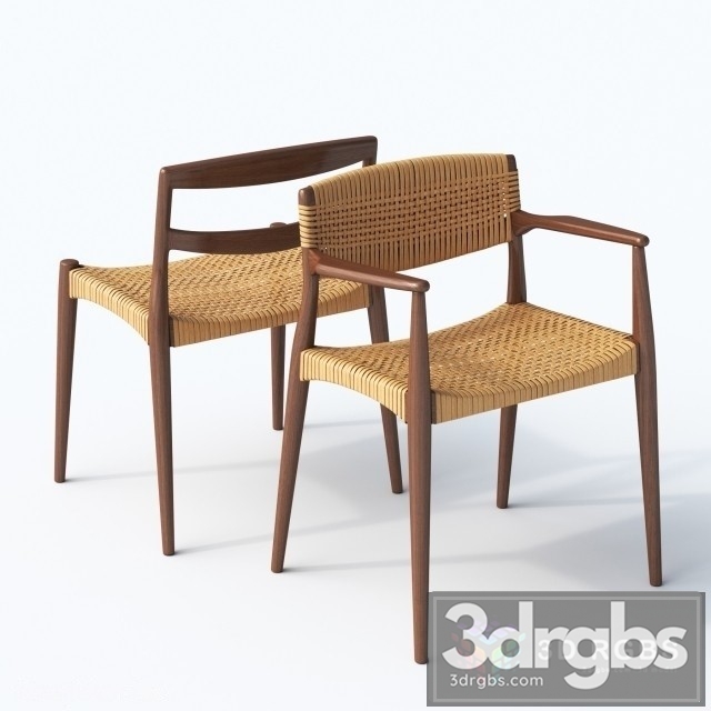 Chair Ejner Larsen Aksel Bender Madsen 3dsmax Download - thumbnail 1