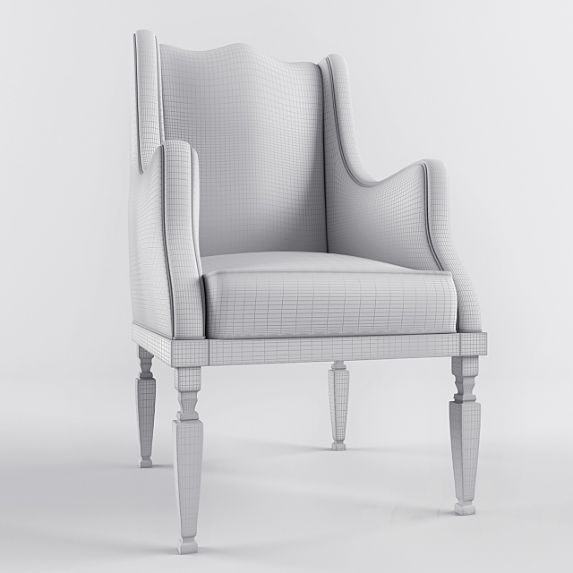 Chair “Emma” 3DS Max Model - thumbnail 2