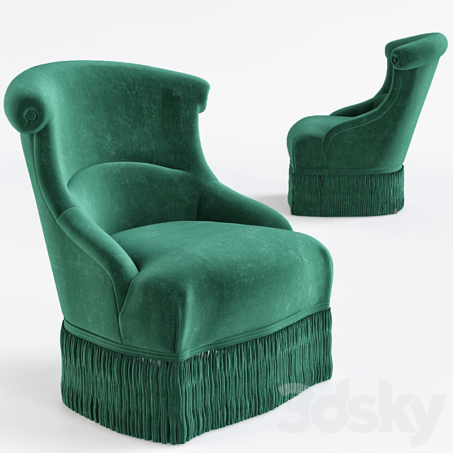 Chair Etoile Eichholtz 3DSMax File - thumbnail 1