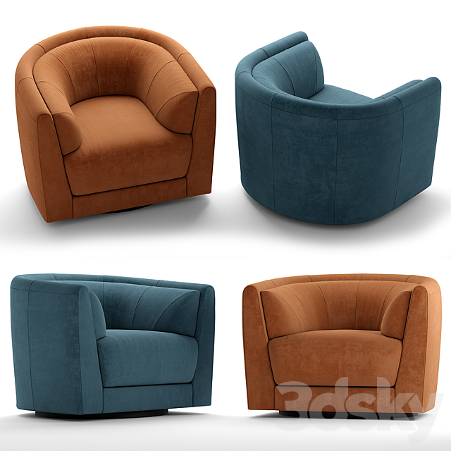 Chair fendi casa conrad 3DSMax File - thumbnail 1