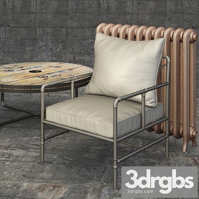 Chair Houzz Tallahassee Table 3dsmax Download - thumbnail 1