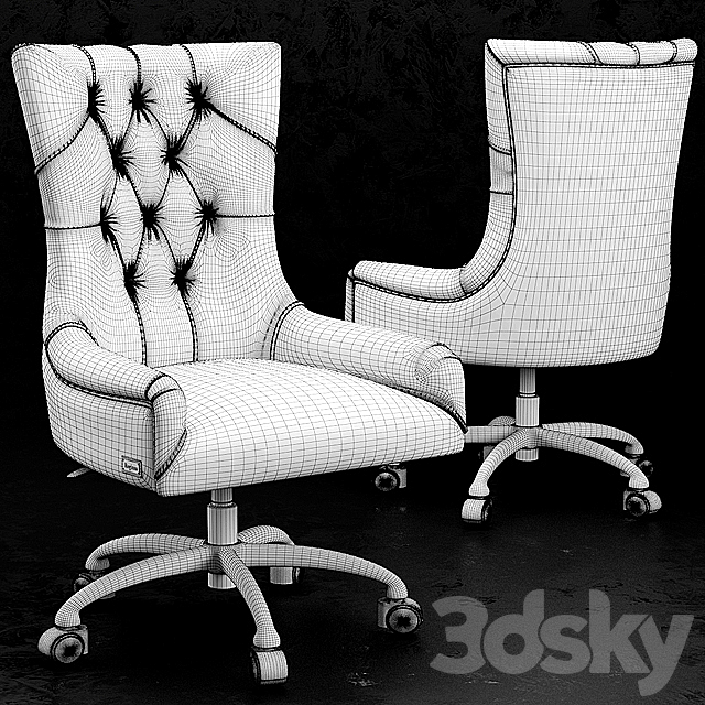 chair in office ITACA RUGIANO 3DSMax File - thumbnail 3