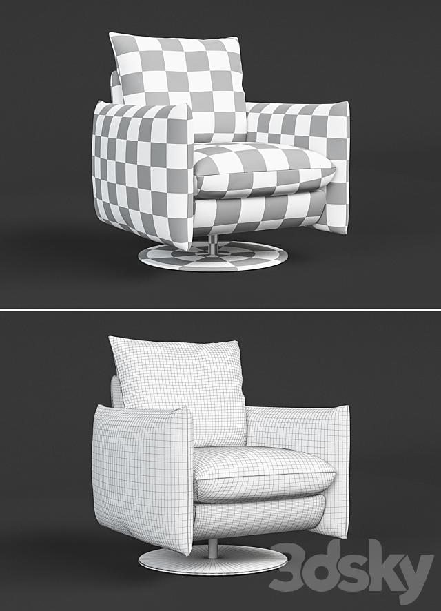 chair INDEX KOINOR 3ds Max - thumbnail 3