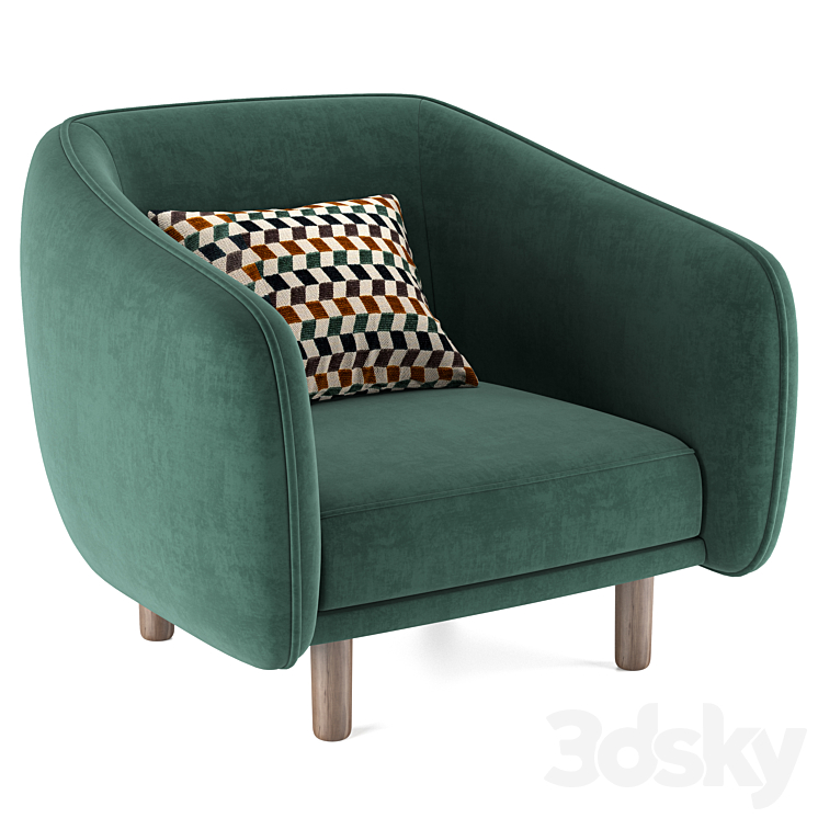 Chair Korens 3DS Max Model - thumbnail 1