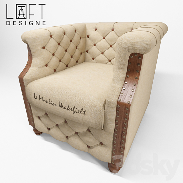 Chair Loft design model 094 3ds Max - thumbnail 1