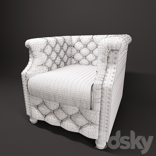 Chair Loft design model 094 3ds Max - thumbnail 3