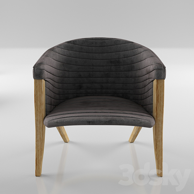 chair Mafalda 3DS Max Model - thumbnail 2