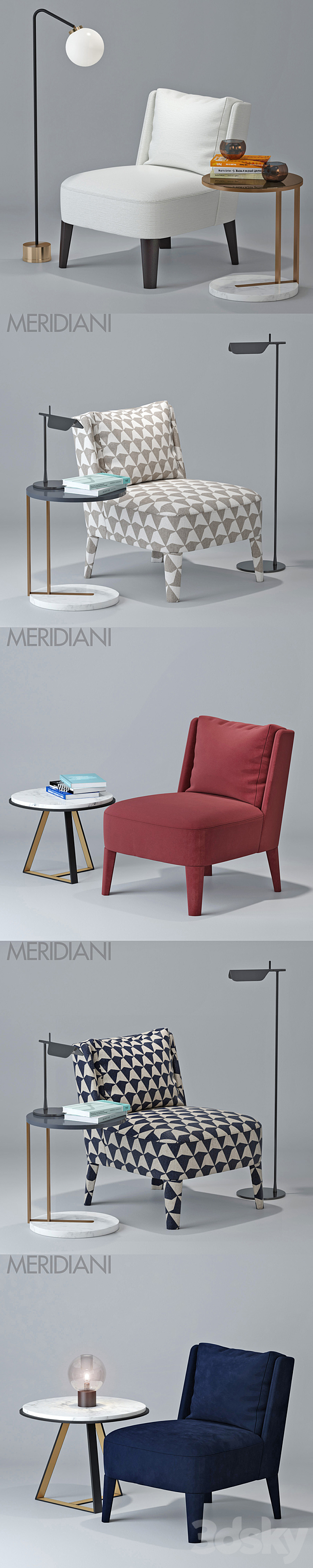 Chair Meridiani Cecile 3DSMax File - thumbnail 2