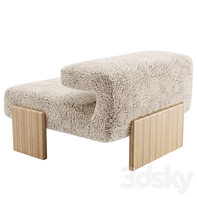 Chair Moroso LOVESEAT 3DS Max Model - thumbnail 2