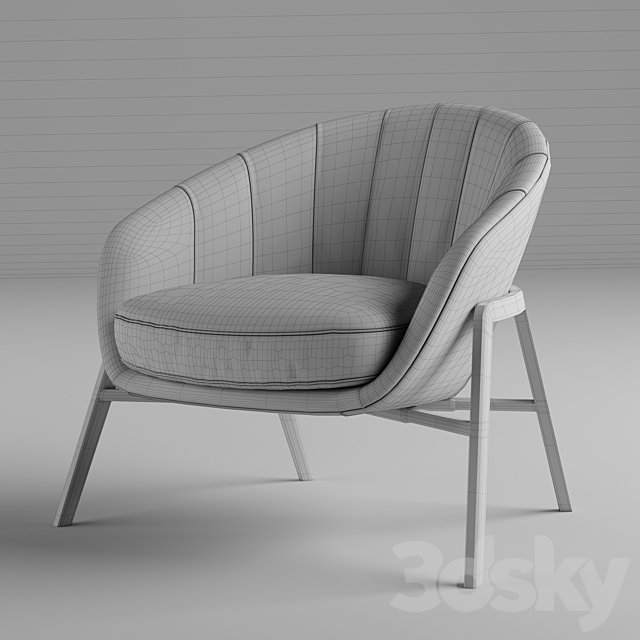 Chair Natuzzi Cassia 3DSMax File - thumbnail 3