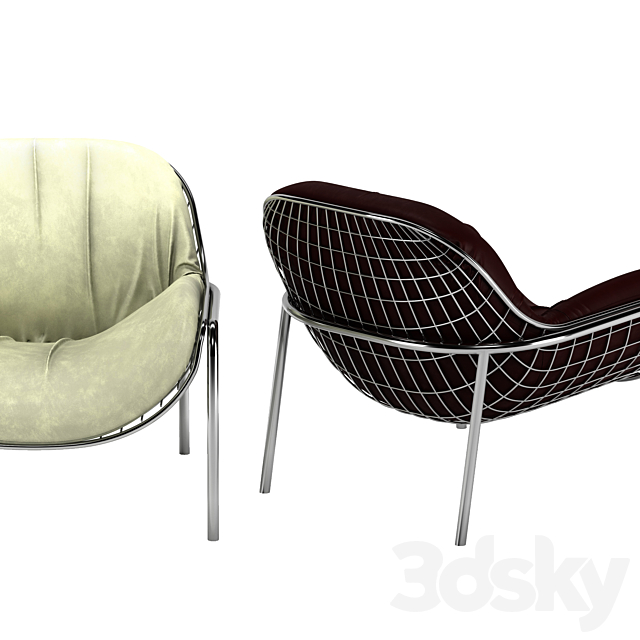 Chair Natuzzi Lave. 3DSMax File - thumbnail 2