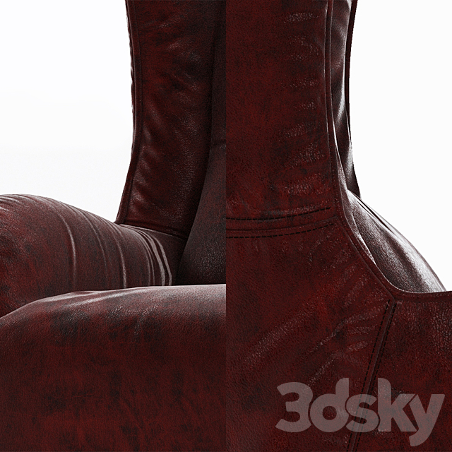 Chair Natuzzi Marlene Armchair 3ds Max - thumbnail 2