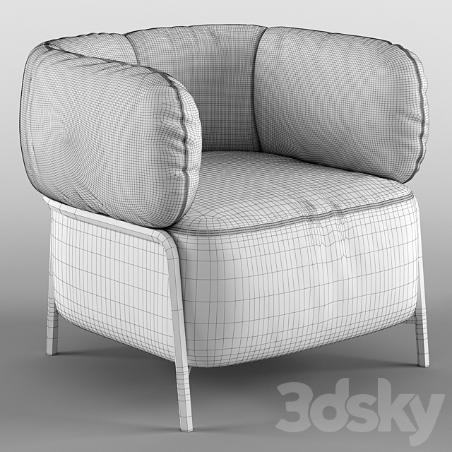 Chair Quadrotta – Calligaris 3DS Max Model - thumbnail 3