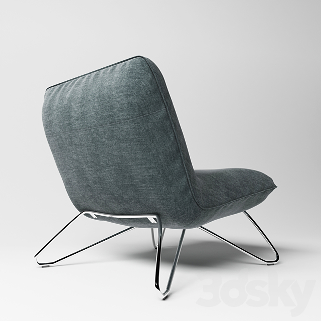 Chair Rolf Benz 394 3DSMax File - thumbnail 2