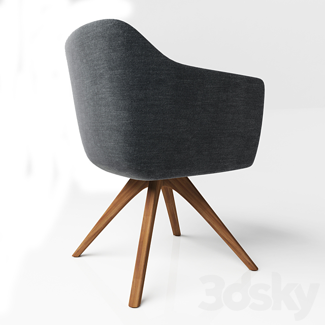 Chair Rolf Benz 640 3DSMax File - thumbnail 2