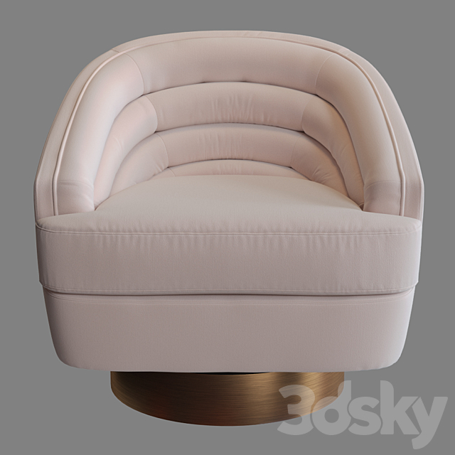 Chair SAFAVIEH Arvilla Swivel Club Chair 3DSMax File - thumbnail 2