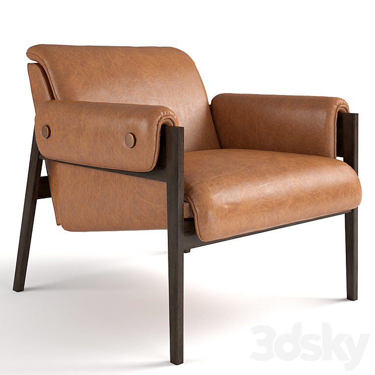 Chair West Elm Stanton Chair 3DS Max - thumbnail 1