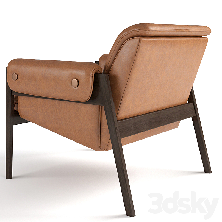 Chair West Elm Stanton Chair 3DS Max - thumbnail 2