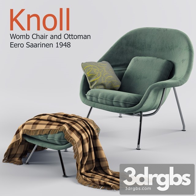 Chair Womb Chair and O 3dsmax Download - thumbnail 1