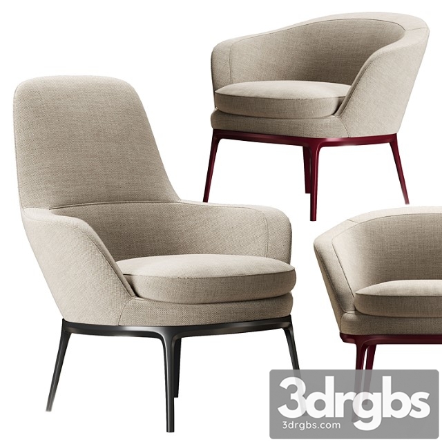 Chairs BB Maxalto Caratos 3dsmax Download - thumbnail 1