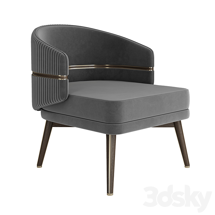 Chairsio luxury armchair 3DS Max - thumbnail 1