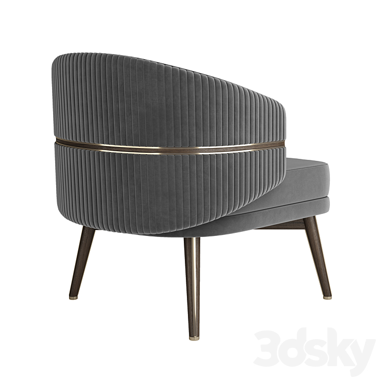 Chairsio luxury armchair 3DS Max - thumbnail 2