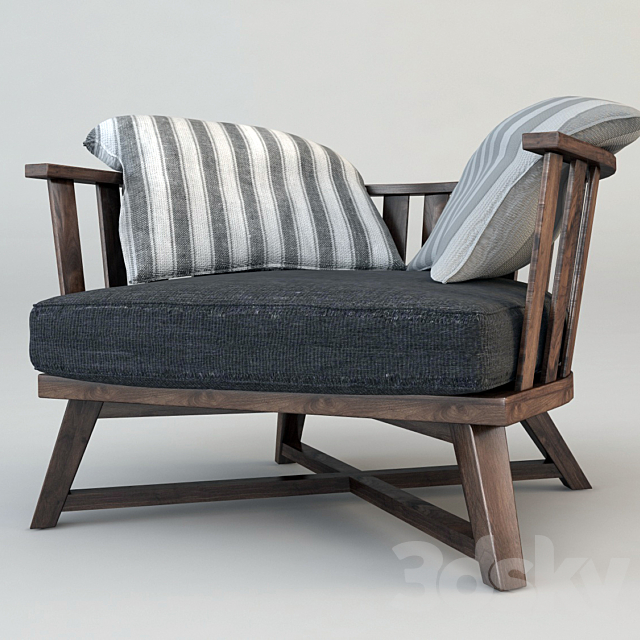 chairWood 3DS Max Model - thumbnail 3