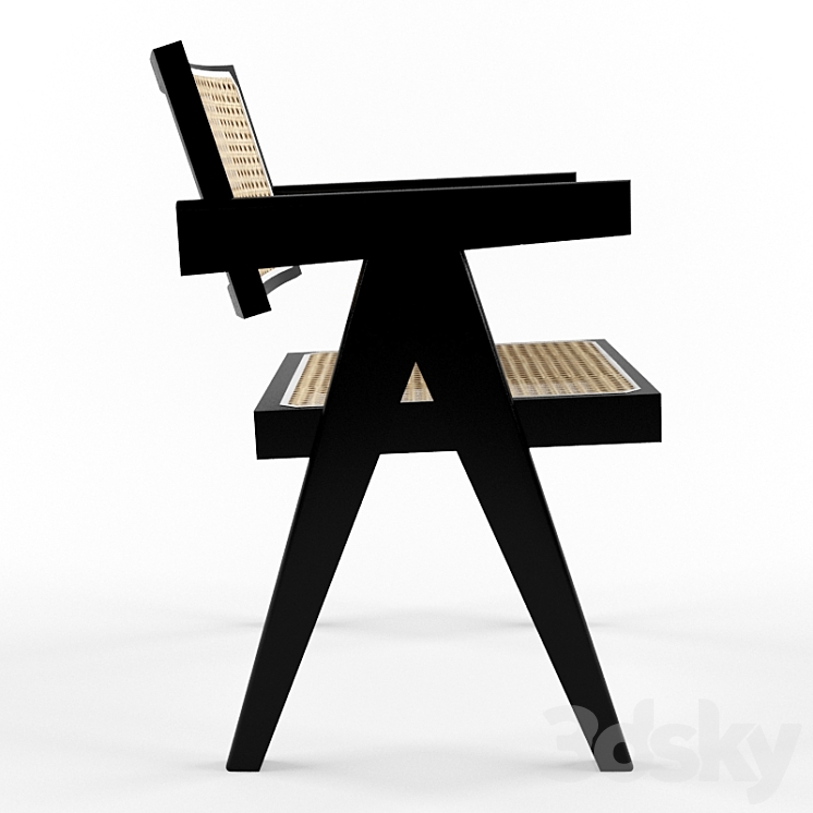 Chandigarh Dining Chair Meraki 3DS Max - thumbnail 2