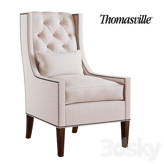 Chandler Wing Chair 3DSMax File - thumbnail 1