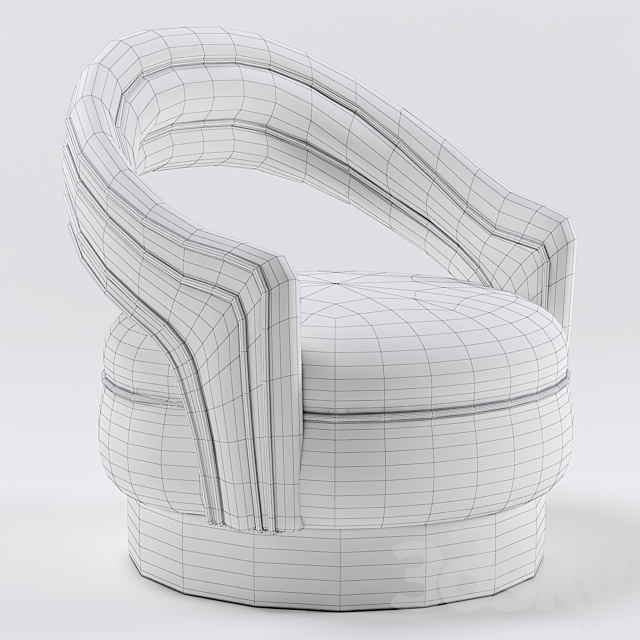 Charisse armchair – Ottiu 3DS Max Model - thumbnail 3